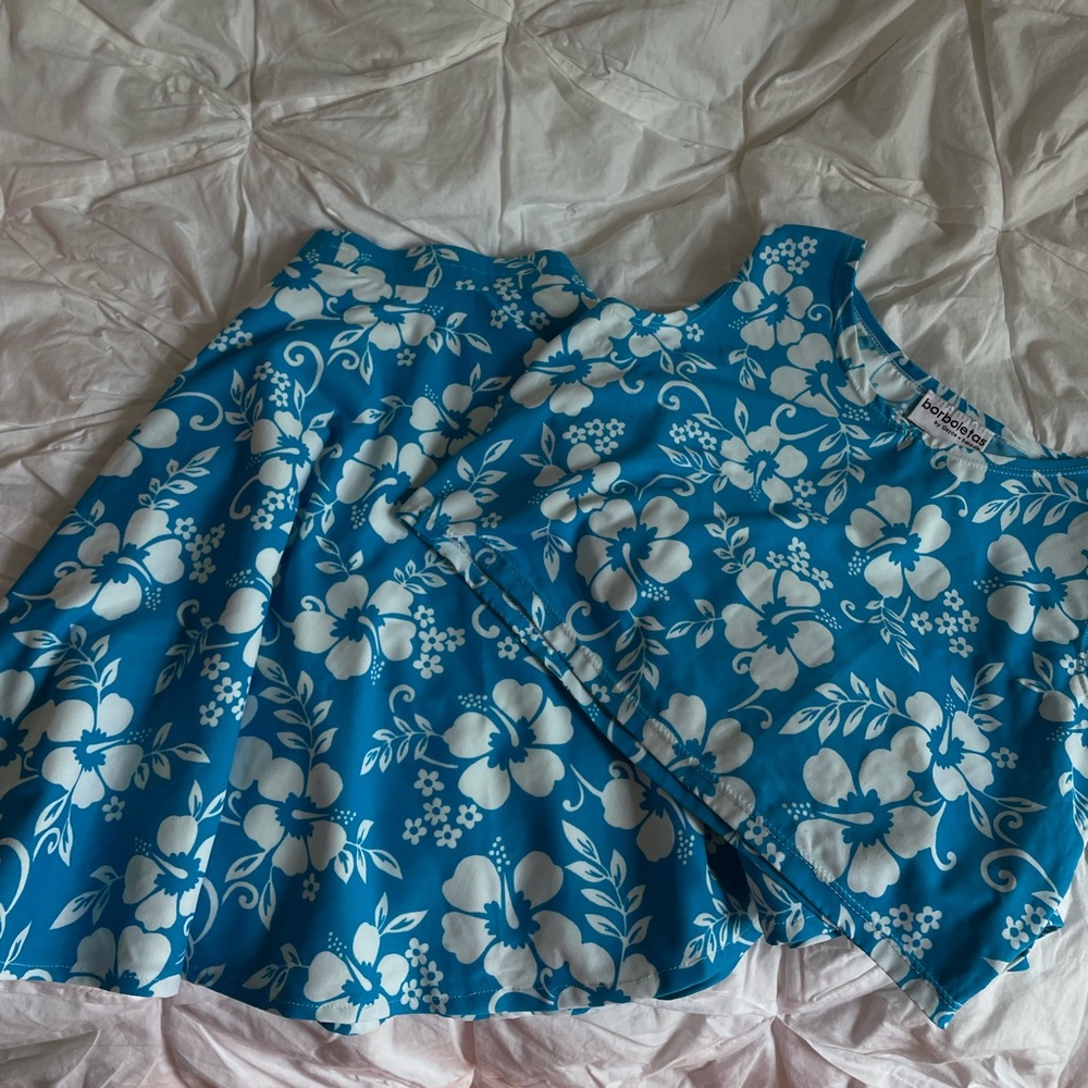 Floral Print set skirt and matching top